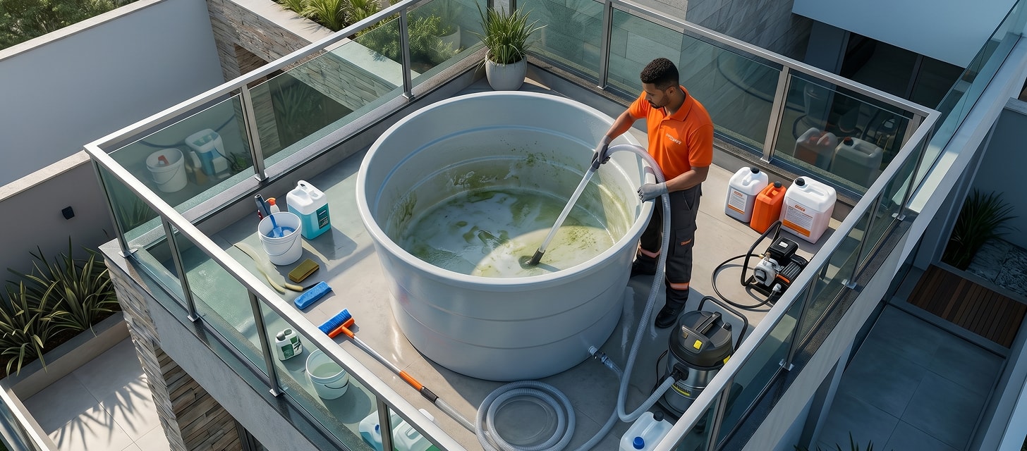 Limpeza de caixa d'água - 2.000L a 4.000L