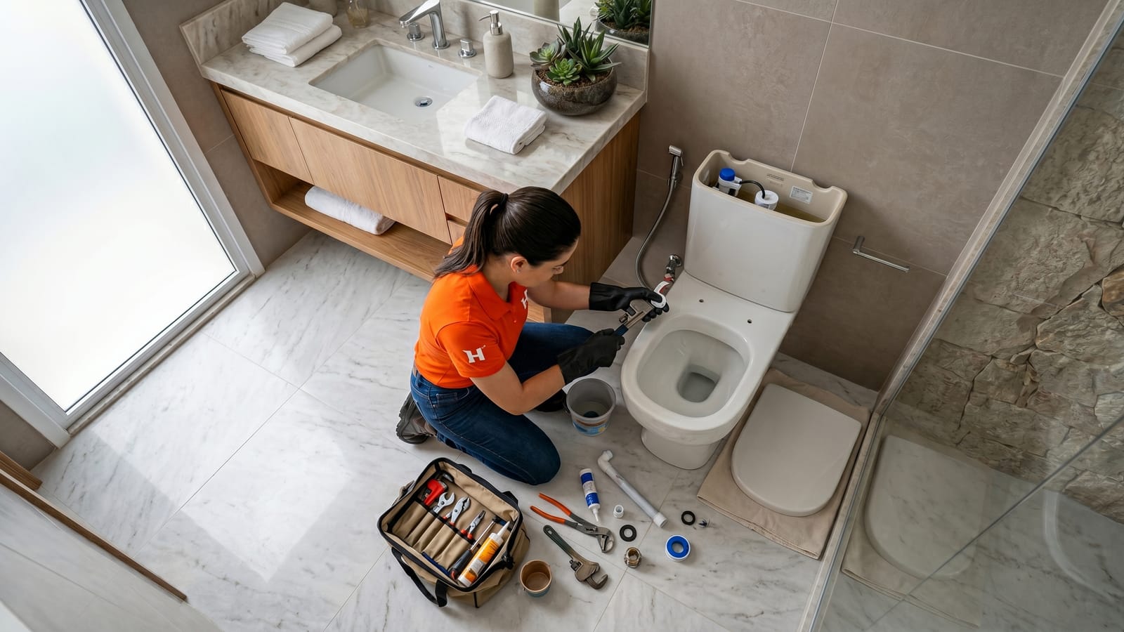 Toilet Repair (Running, Flapper, Fill Valve)